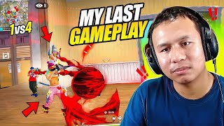 My Last Free Fire Gameplay 😊 of 2023  Tonde Gamer [upl. by Nnylasor536]