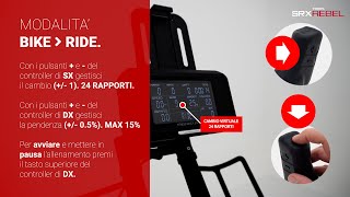 TOORX  SRX REBEL Tutorial modalità simulazione bike  fitness un ponte tra due mondi [upl. by Oak]