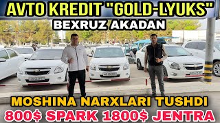 BEXRUZ AKADAN 1800 JENTRA VA COBALT MOSHINA NARXLARI TUSHDI GOLDLYUKS Avto kredit [upl. by Roman]