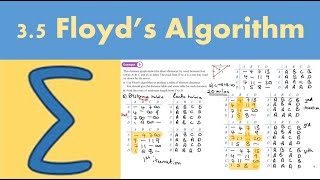 35 Floyds algorithm DECISION 1  Chapter 3 Algorithms on graphs [upl. by Dhiman362]