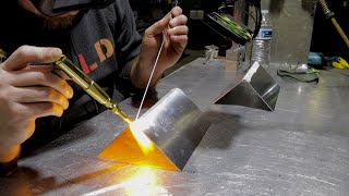 Welding Aluminum with Gas and a Torch [upl. by Ydnak]