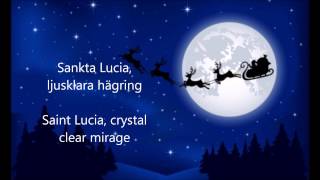 Sankta Lucia ljusklara hägring  ENGLISH TRANSLATION [upl. by Alleira526]