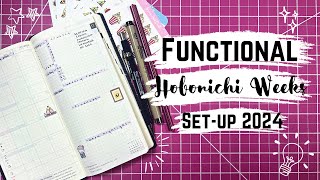 Functional 2024 Hobonichi Weeks Setup [upl. by Upshaw575]