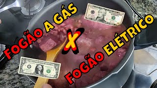 Cozinhando Feijão no Fogão Elétrico  Gás x Energia Elétrica  Vídeo 115 [upl. by Tioneb737]