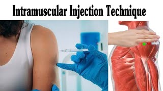 Intramuscular IM Injection Technique On Deltoid [upl. by Suedaht658]