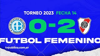 Belgrano vs River Plate Fecha 14 del Campeonato Femenino YPF Torneo 2023 [upl. by Aicatsana]