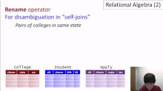 05 02 relational algebra 2 part2 [upl. by Leihcar]