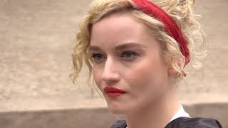 Julia Garner posing at Miu Miu fashion show in Paris [upl. by Lombard321]