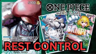 op085 Antimeta Hody Jones Deck Profile  One Piece TCG [upl. by Eladnek989]