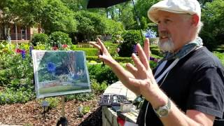 Olmsted Plein Air Colin Page amp Stewart White at the Atlanta Botanical Garden [upl. by Raquel]