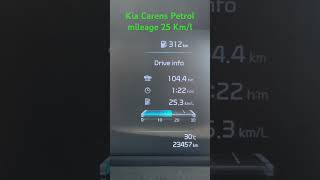 Kia Carens Petrol 15lt milage on highway [upl. by Poyssick]