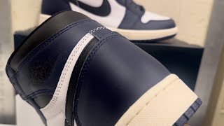 Air Jordan 1 High OG “Midnight Navy” EARLY Sneaker Review [upl. by Rebmat]