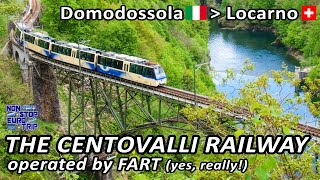 The SUPER SCENIC Centovalli Railway  Domodossola to Locarno in First Class [upl. by Uke]