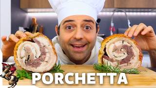 Porchetta receta tradicional italiana con marco [upl. by Noslen]