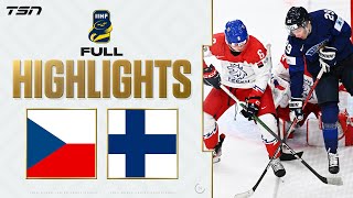 Czechia vs Finland FULL HIGHLIGHTS  2024 World Junior Championship Bronze Medal Game [upl. by Ahseia]