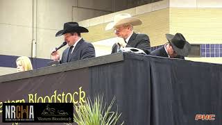 Western Bloodstock NRCHA Snaffle Bit Futurity Sales DAY 2 Oct 21 2023Oct21110106 [upl. by Nyar]