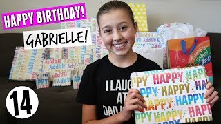 Gabrielles 14th Birthday Opening Presents [upl. by Odnam]