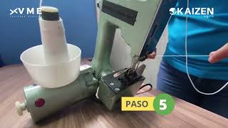 Video Enhebrado Máquina cosedora de sacos Kaizen GK9 [upl. by Rednaeel]