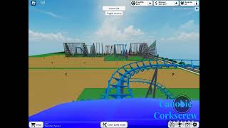 Canobie Corkscrew Roller Coaster Recreation POV  Canobie Lake Park  Theme Park Tycoon 2 [upl. by Iclehc]