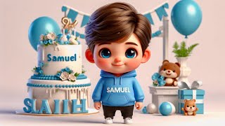 Happy Birthday Samuel Nursery Rhymes Funny happy birthday song for kids [upl. by Eylsel414]