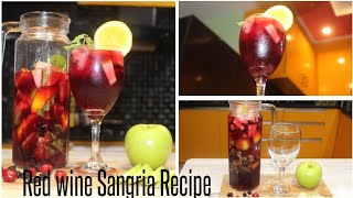 How To Make Red Wine Sangria Recipe  Sangria recipe  Drinks Recipe  Non Alcoholic Sangria [upl. by Donetta]