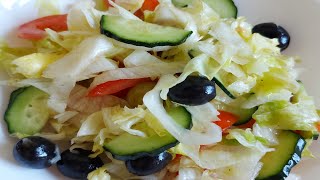 Iceberg Saladiceberg lettuce saladmix saladweight loss saladsalad by crazy food secrets [upl. by Goodard72]