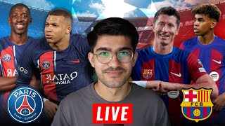 PSG vs BARCELONA LIVE CHAMPIONS LEAGUE REACTION [upl. by Nednil]