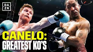 Ten minutes of BRUTAL Canelo KOs [upl. by Keiryt]