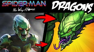 What if SPIDERMAN NO WAY HOME Villains Were DRAGONS Lore amp Speedpaint [upl. by Anaela497]