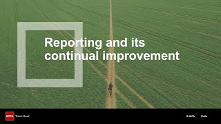 Reporting and its continual improvement [upl. by Reivaz]