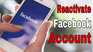 How to Reactivate Your Facebook Account  how to deactivate and reactivate facebook account [upl. by Santana]