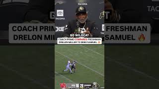 Coach Prime Compares Drelon Miller to Debo Samuel 🔥 [upl. by Ileray]