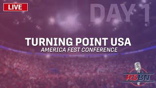 LIVE DAY 1 TPUSAs AmFest ft Charlie Kirk Roseanne Barr Glenn Beck Patrick BetDavid  121623 [upl. by Llenaj450]