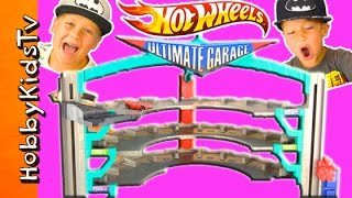 Hot Wheels Ultimate Garage Track Set HobbyTiger  HobbySpider Fun HobbyKidsTV [upl. by Kleeman]