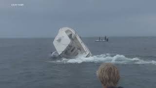 Whale hits boat off coast of New Hampshire [upl. by Laehplar879]