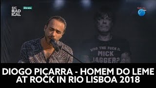 Diogo Piçarra  Homem do Leme Tribute to Zé Pedro at Rock in Rio Lisboa 2018 [upl. by Malorie]