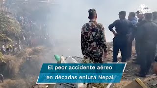 Avionazo en Nepal deja 68 muertos EnPortada [upl. by Ettie200]