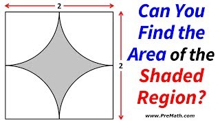 Find the Area of the Shaded Region  Simple and Easy Method [upl. by Sterner]