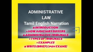 LLB AUDIO NOTES  ADMINISTRATIVE LAW  INTRODUCTION  JUDICIARY POWER  TRIBUNALS  TYPES EXAMPLES [upl. by Nhguavahs844]