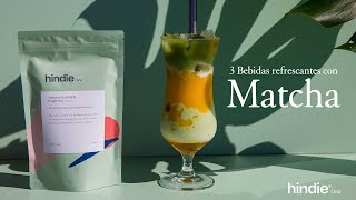 3 Bebidas refrescantes con matcha ¿cómo preparar bebidas con Matcha [upl. by Heim]