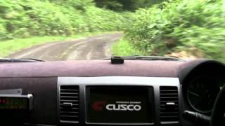 2011 全日本ラリー洞爺 SS5 柳澤選手 トップタイム EvoX 【CUSCO onboard】 [upl. by Eldwon]