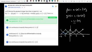 Most Likely Questions JEE Main 2025 6  Continuity differentiability graph  Math  Faraz Sir [upl. by Grory]