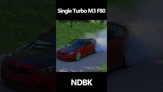 Single turbo F80 M3 Burnout  Assetto Corsa [upl. by Kalin584]