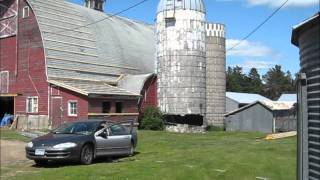 Silo demolition by SILOMAN and his trusty Dodge Intrepid [upl. by Refotsirc]