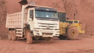 Solar Excavator Caterpillar Loader Loading Dumper great Video Howo Dumper Hino Dumper Sachman [upl. by Nedgo]