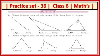 Practice set 36 class 6 [upl. by Mcdowell]