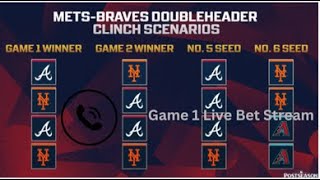 Mets  Braves GAME 1  Live Bet StreamRadio Call [upl. by Yengac]