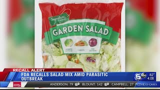 FDA recalls salad mix amid parasitic outbreak [upl. by Llered]