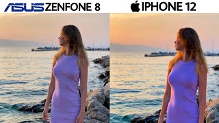 ASUS Zenfone 8 vs iPhone 12 Camera Test [upl. by Norym]