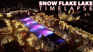 WinterFest  Snow Flake Lake Timelapse [upl. by Aratak]